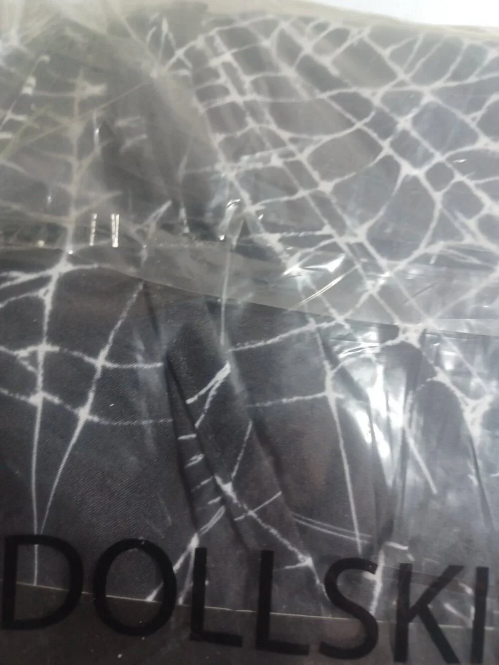 Dolls Kill Dolls Home Spider Webs Gothic Goth Halloween Sheet Set Black White